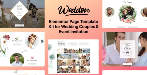 Best Wedding Event Invitation Elementor Template Kit