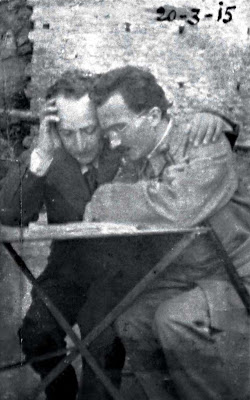 1914. Ο Νίκος Καζαντζάκης και ο Άγγελος Σικελιανός στο Άγιον Όρος. Αρχείο του Μουσείου Καζαντζάκη