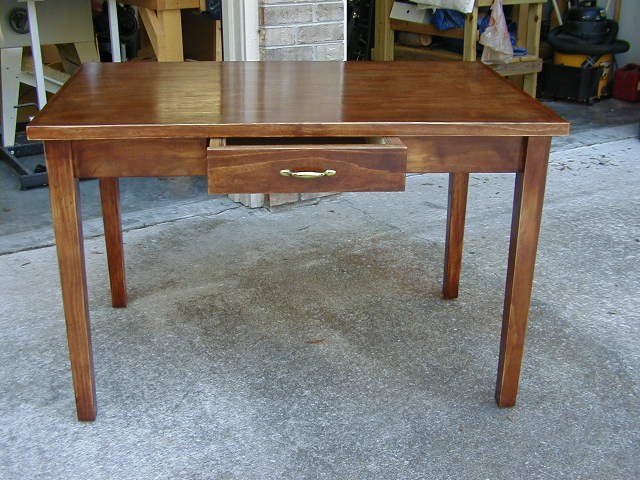 table, with secretary drawer