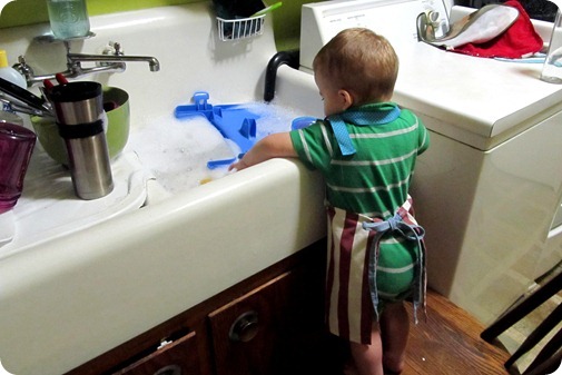 Nolan Doing Dishes