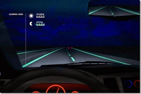 carreteras brillan obscuridad