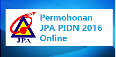 Permohonan JPA PIDN 2016 Online