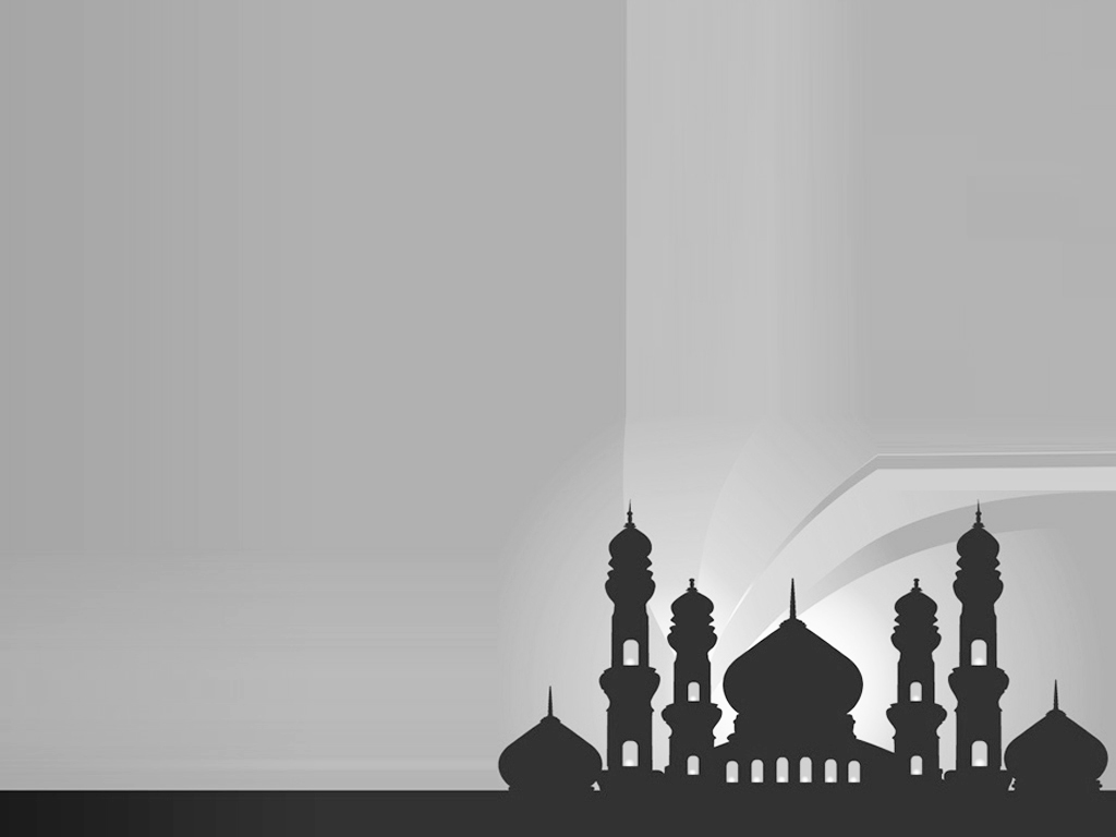 Silhouette of Mosques Islamic Background PPT Backgrounds 