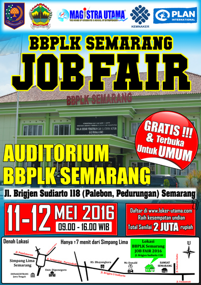 Bursa Kerja BBPLK Semarang Job Fair 2016 di Auditorium 