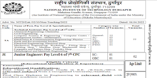 Technical Assistant and Junior Engineer Jobs in National Institute of Technology