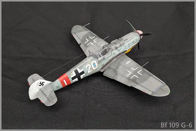 Maquette du Bf 109 G-6 d'Eduard au 1/48.