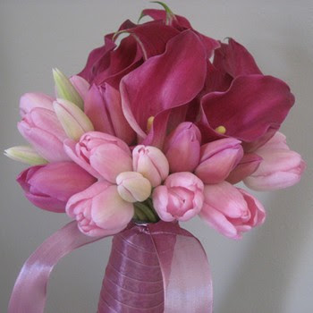 Pinky Lavender Bulk Fresh Tulips arrangements