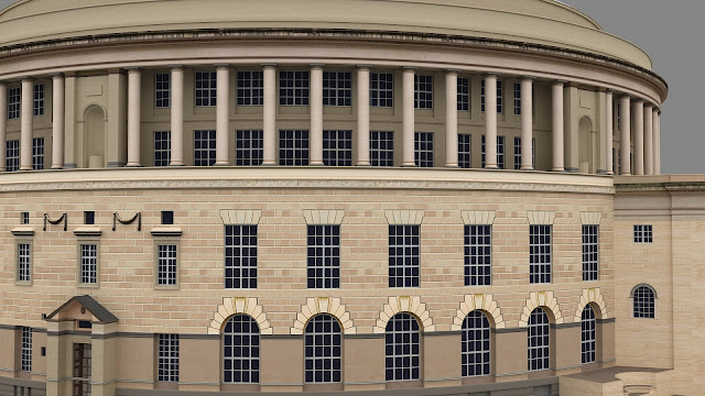 Manchester Central Library England 3d Model