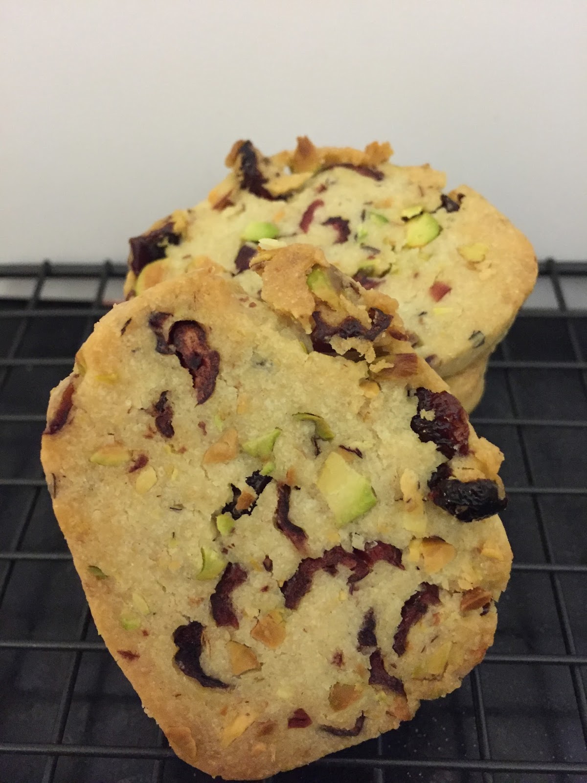 Christmas Cookie Exchange: Lemon Cranberry Pistachio Shortbread