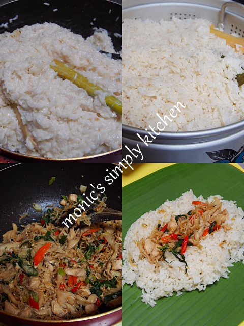 Nasi Bakar  Ayam  Teri Jamur Tiram Monic s Simply Kitchen