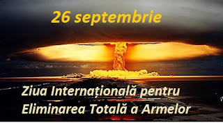 26 septembrie: Ziua Internațională pentru Eliminarea Totală a Armelor Nucleare