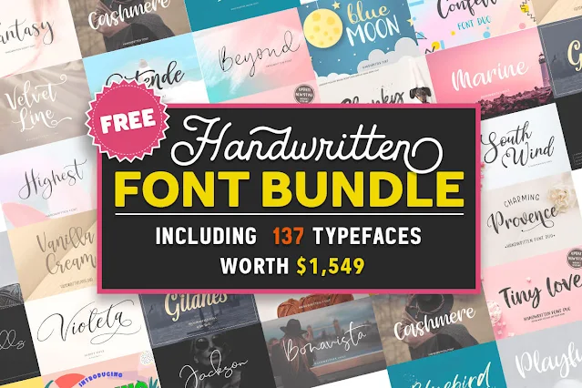 Handwritten Font Bundle