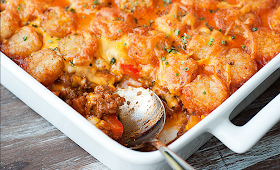 Sloppy Joe Tater Tot Casserole