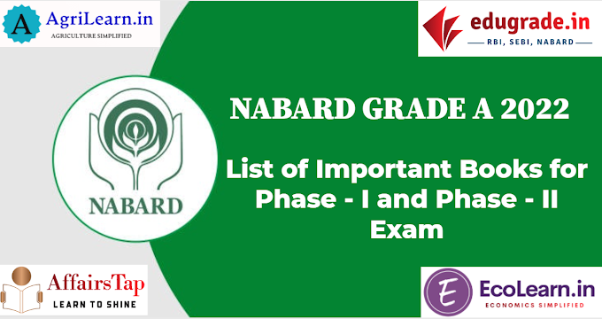 Subject Wise Important Books for NABARD Grade A 2023