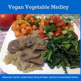 vegan cooked vegetable medley