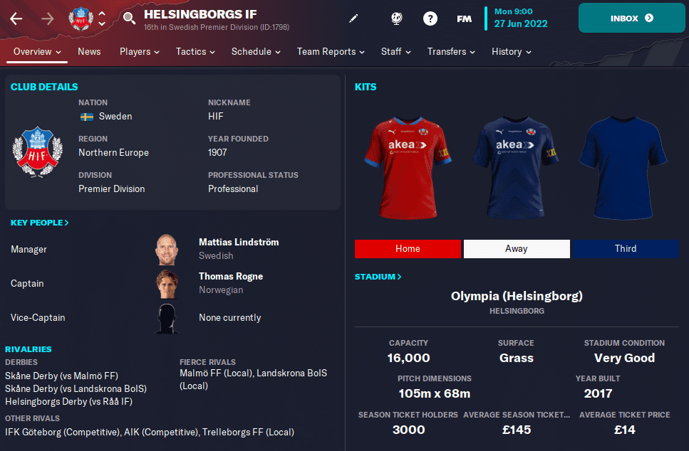 FM23 Helsingborgs IF