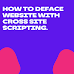 How to deface website with Cross Site Scripting.