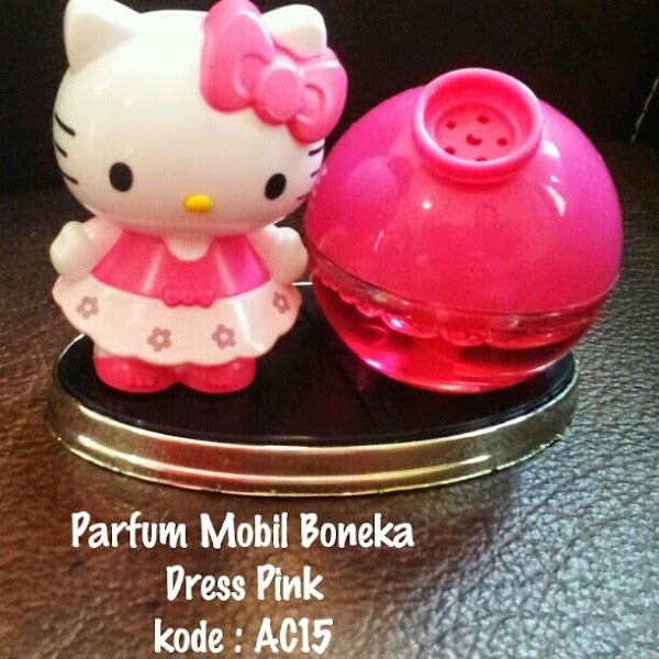 Parfum Mobil Hello Kitty Murah  Grosir Ecer Boneka Dress Pink