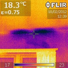 Cold Spots Where Wall Meets Roof