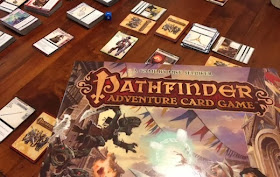 Pathfinder Adventure Card Game in play