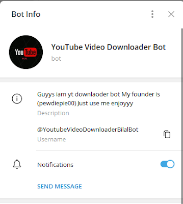 Bot Telegram Download Video Youtube Selain Utubebot