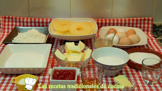 Receta de pastel de piña