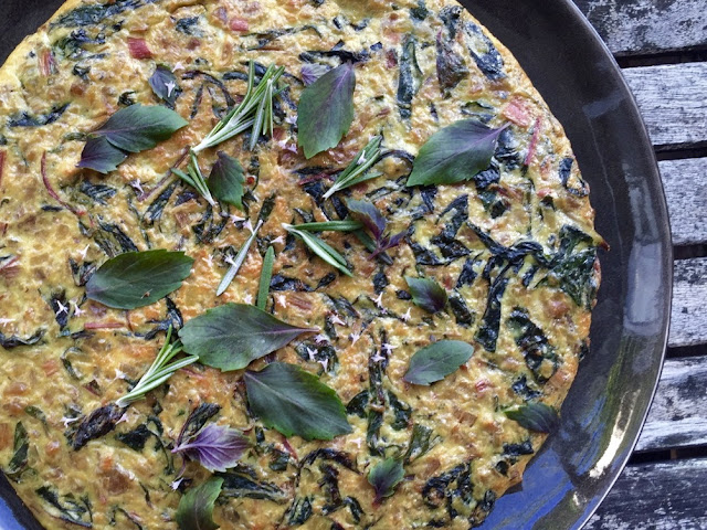 RAINBOW CHARD POTATO FRITTATA