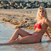 Brooke Hogan Red Bikini Pictures at Miami Beach