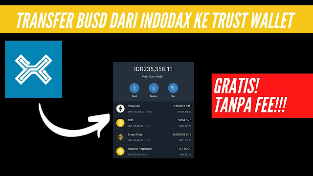 Cara Kirim BUSD dari Indodax ke Trust Wallet Tanpa Fee