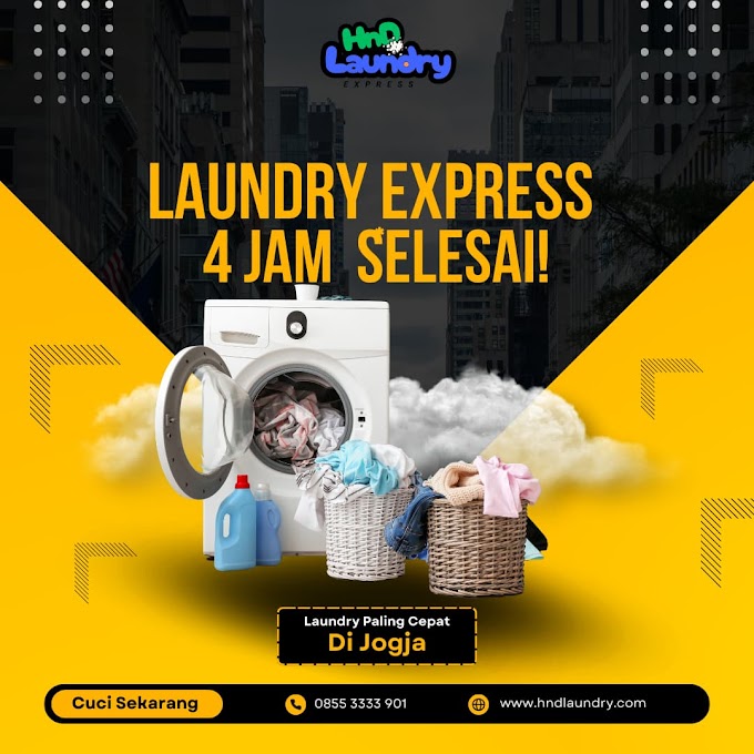 Laundry Express 4 Jam - Bersih, Setrika Rapi, Wangi!