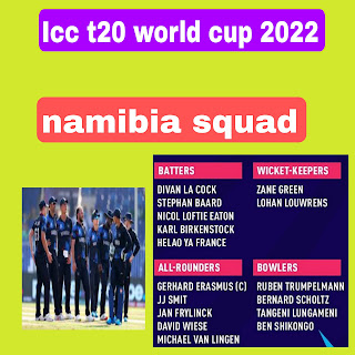 Icc t20 world cup 2022 namibia squad