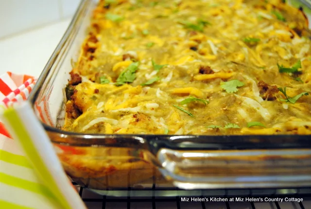 Salsa Verde Breakfast Casserole at Miz Helen's Country Cottage