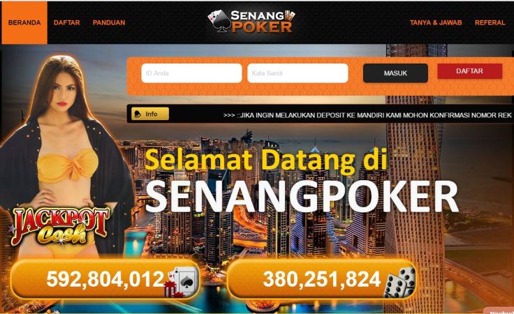 Agen Poker Online Indonesia Terpercaya dan Domino QQ | Senangpoker