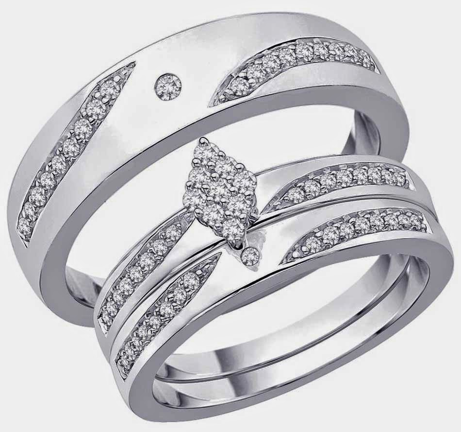 Rhombus Diamond Trio Wedding  Ring  Sets Jared  Design