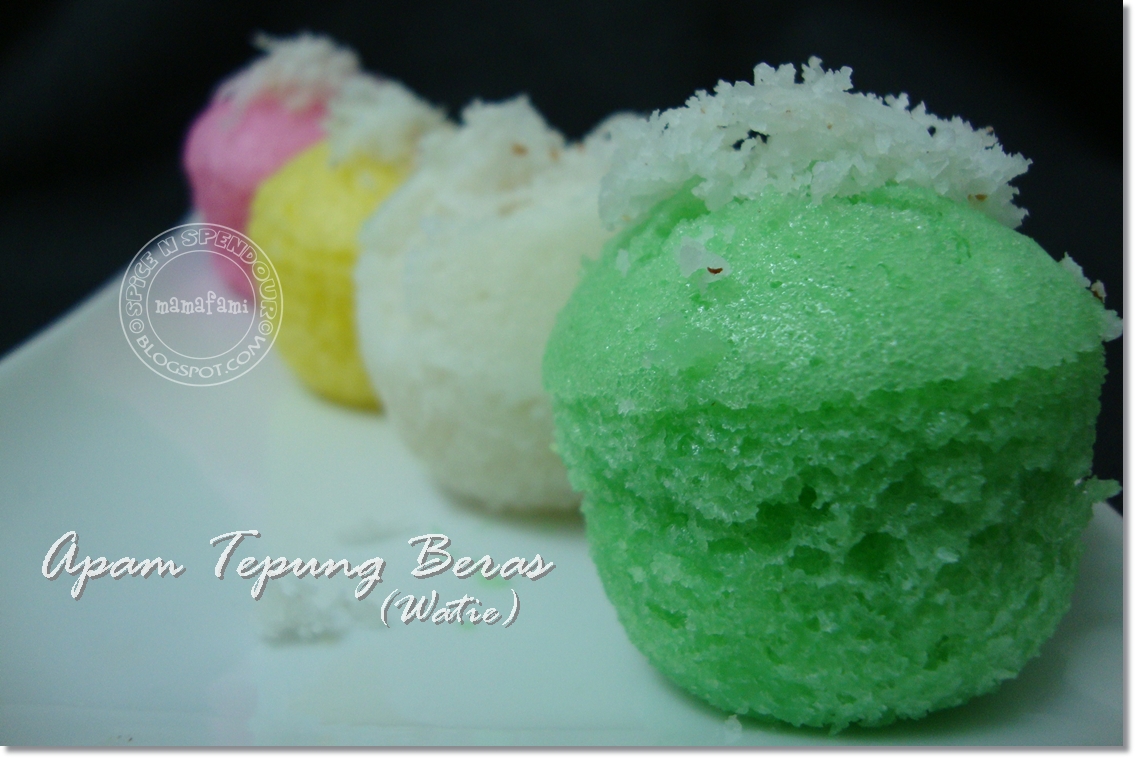 MamaFaMi's Spice n Splendour: Apam Tepung Beras (Watie)