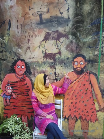 cek mek molek street art, machang street art, kelantan street art, cara pergi ke machang street art