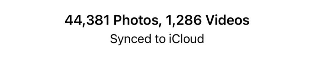 number of photos on phone