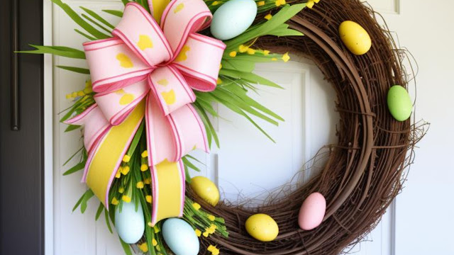 Spring Wreath, Easter, Wreath, DIY, Easter Decor