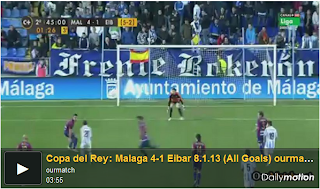 Video Gol Malaga 4-1 Eibar (Copa del Rey)