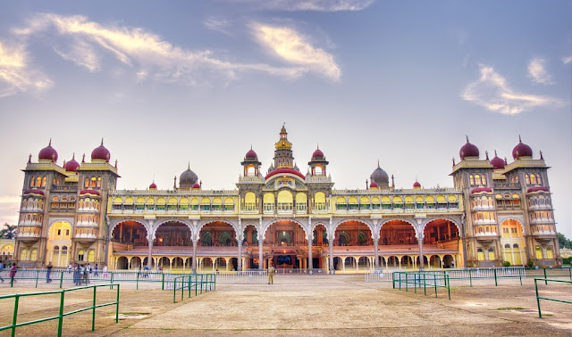 Mysore Palace View from palace grounds