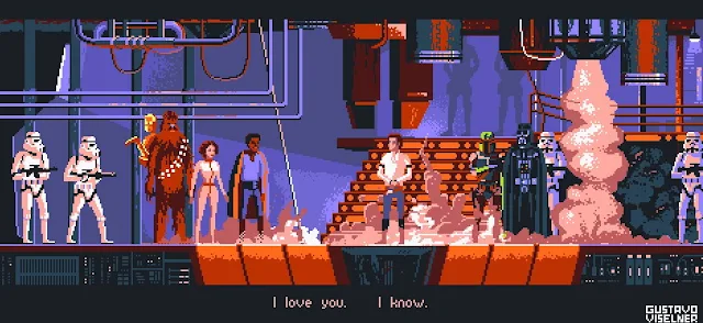 Gustavo Viselner - Star Wars (pixel art)