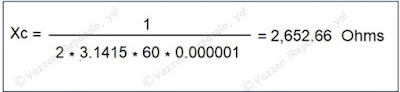 Reactancia Capacitiva: El resultado es en Ohms.