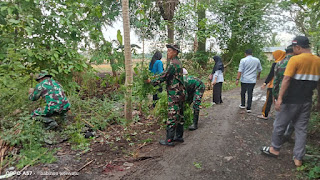 Kolaborasi Koramil 03/Lilirilau Bersama Posramil Ganra dan Masyarakat Lestarikan Alam Lakukan Penghijauan