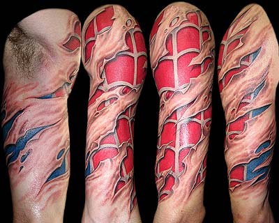 Spider Man Chest Tattoo 3D Spiderman Tattoos - Tattoo Idea For Spiderman 