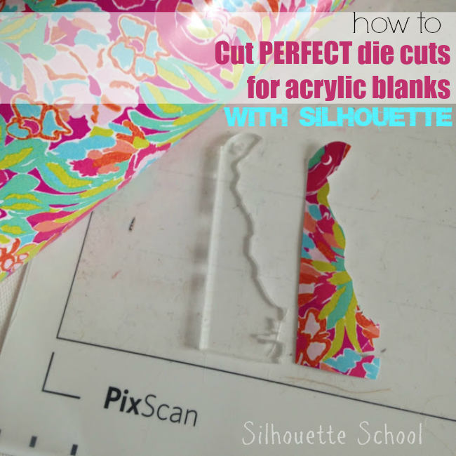 Silhouette, Silhouette Cameo, die cuts, die cuts for acrylic blanks