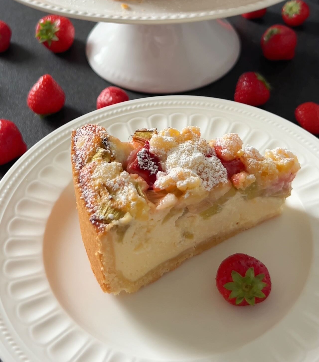 Rhubarb-Strawberry Cheesecake , a bakery near me