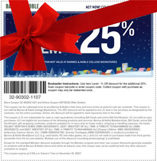 Free Printable Barnes and Noble Coupons