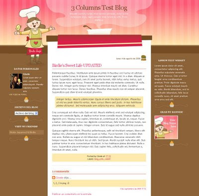 Meet the Chef Blogger Template