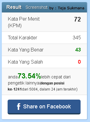 test kecepatan mengetik anda