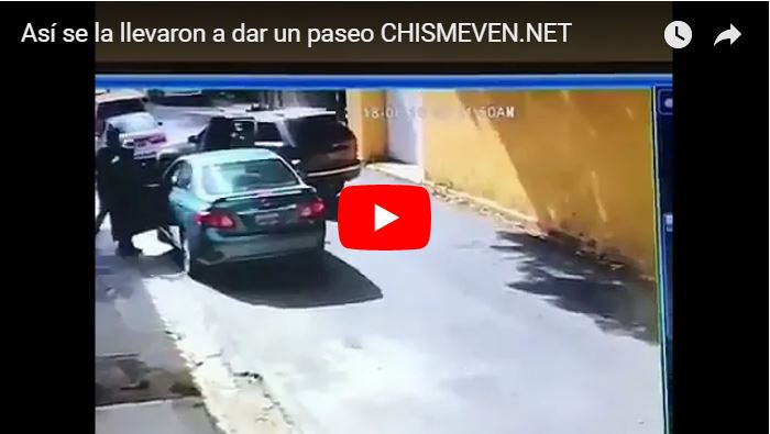 Así la secuestraron y le robaron el carro en Sebucán - Municipio Sucre